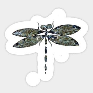 Stained Glass Dragonfly Sticker